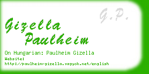 gizella paulheim business card